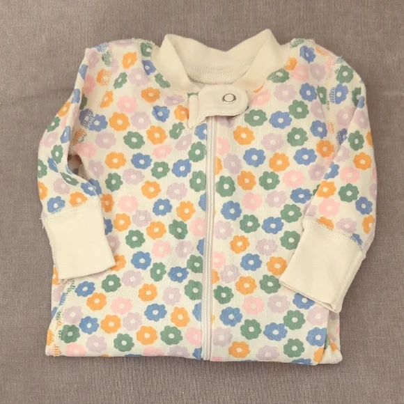 Hanna Andersson Multicolor Floral Kids Footie - Picture 3 of 5